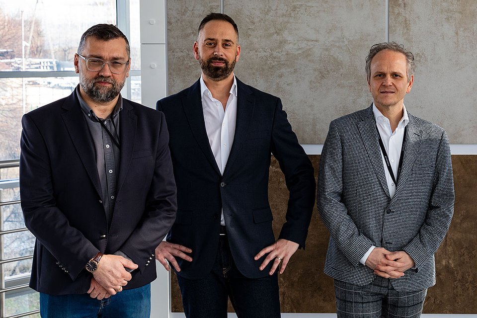 Od lewej: Tomasz Sokołowski, Michael Haupenthal oraz Giuseppe Lombardo