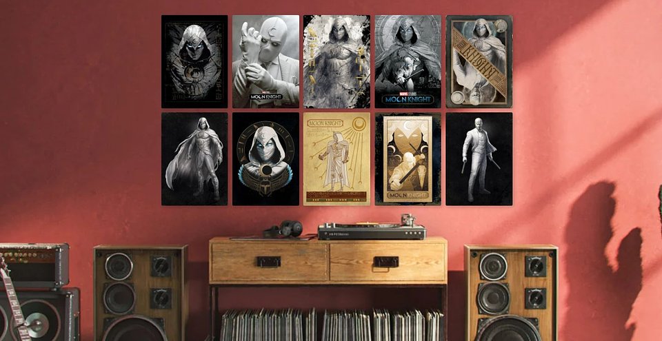 "Moon Knight" posters looks amazing on the wall.