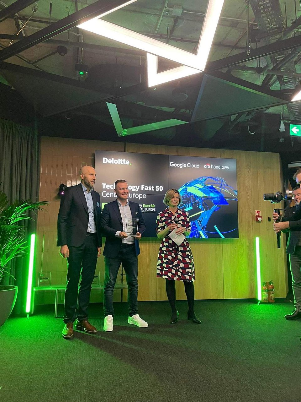 Award ceremony in Deloitte HQ