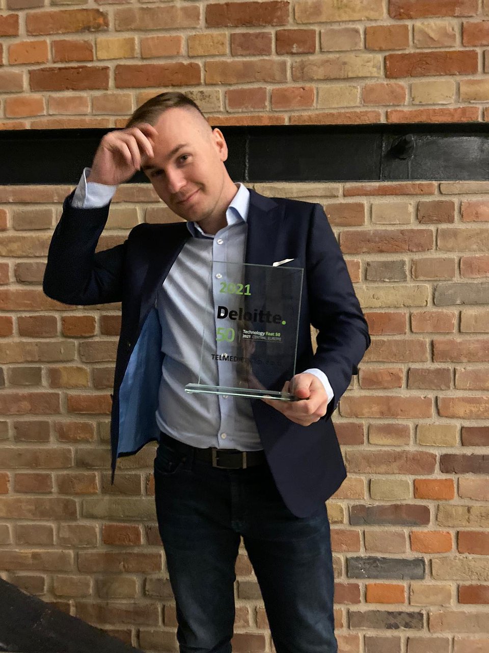 Founder & CEO Telemedi Paweł Sieczkiewicz claimed the prize