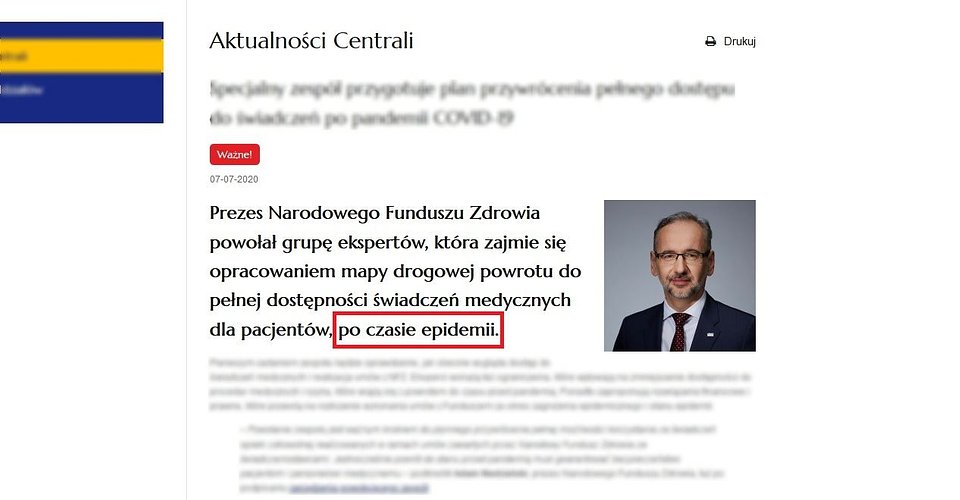 screenshot - nfz.gov.pl