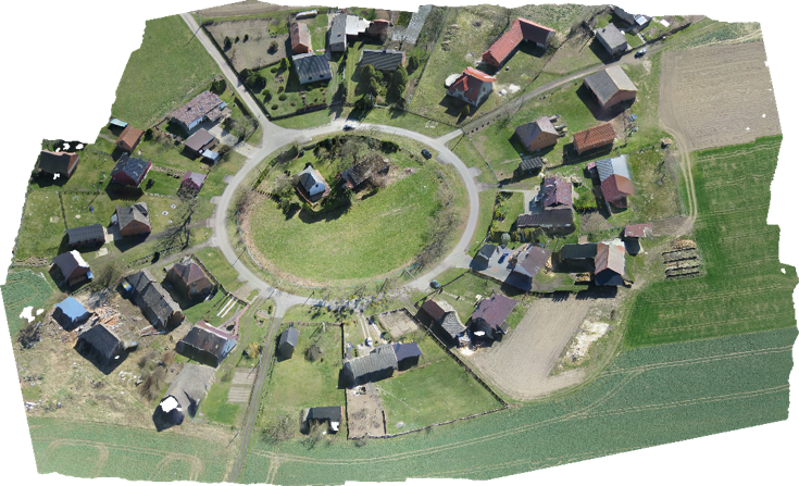 Model 3D przykładowej wsi