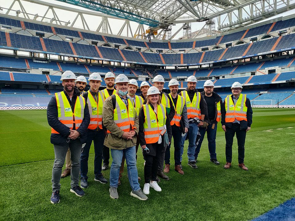 Zespół ekspercki Safe Stadium na stadionie Realu Madryt