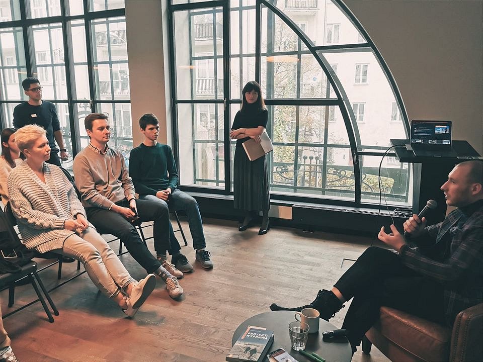 Michał Leksiński podczas 15. Content Espresso