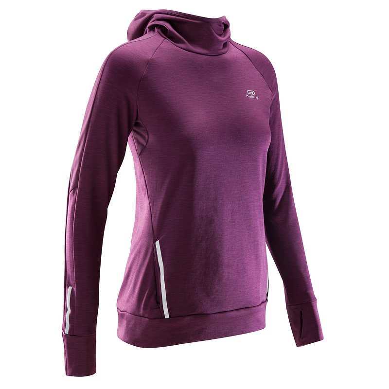 Decathlon, bluza do biegania run warm hood damska Kalenji, 69,99 PLN (2).jpg