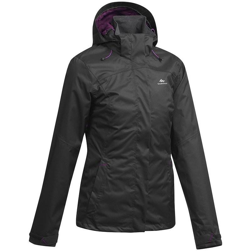 Decathlon, kurtka turystyczna MH100 WTP damska Quechua, 139,99 PLN (2).jpg