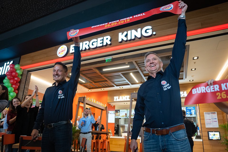 Daniel Ryška i Allan Laughlin (Burger King Brand President)