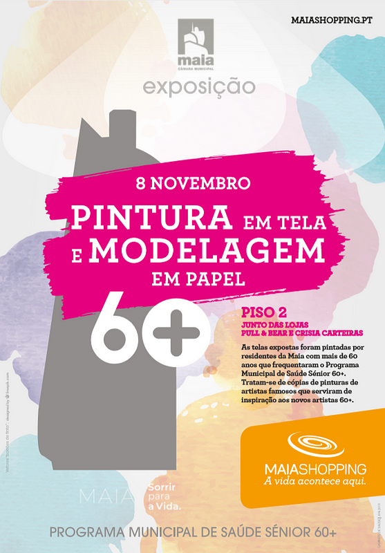 Exposição Pintura em Tela 60+ no MaiaShopping a partir de 8 de novembro