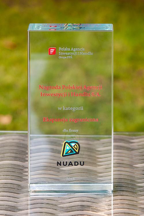 Nagroda Polskiej Agencji Inwestycji i Handlu w kategorii Ekspansja Zagraniczna dla NUADU