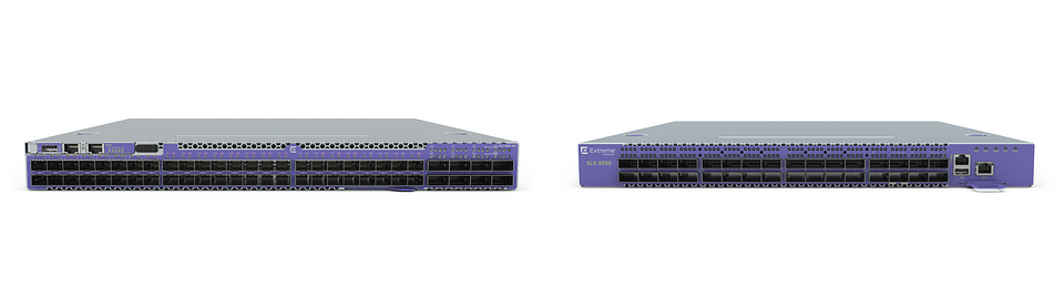 SLX 9150 leaf switch and SLX 9250 spine switch
