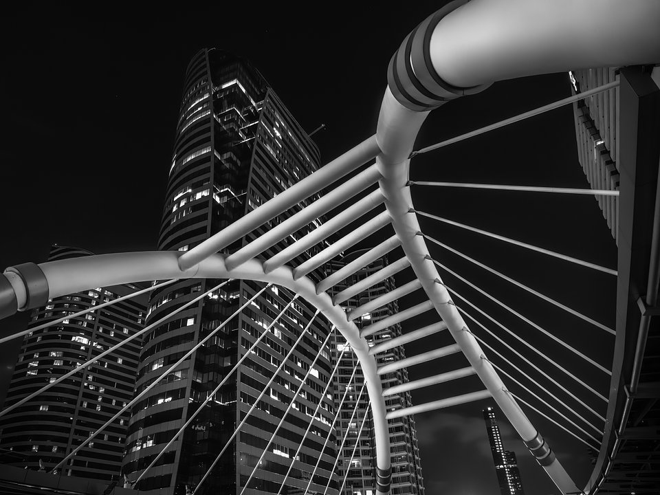 Location: Sathorn footbridge, Bangkok, Thailand