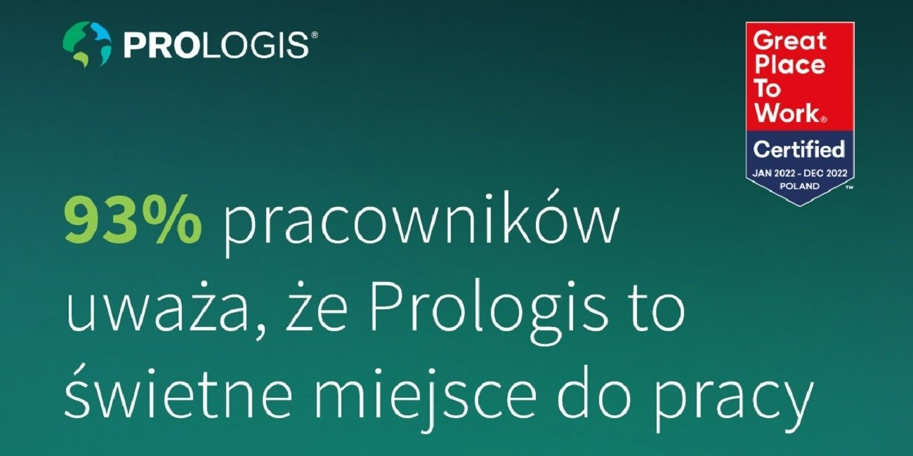 Prologis ponownie uznany za Great Place to Work®!