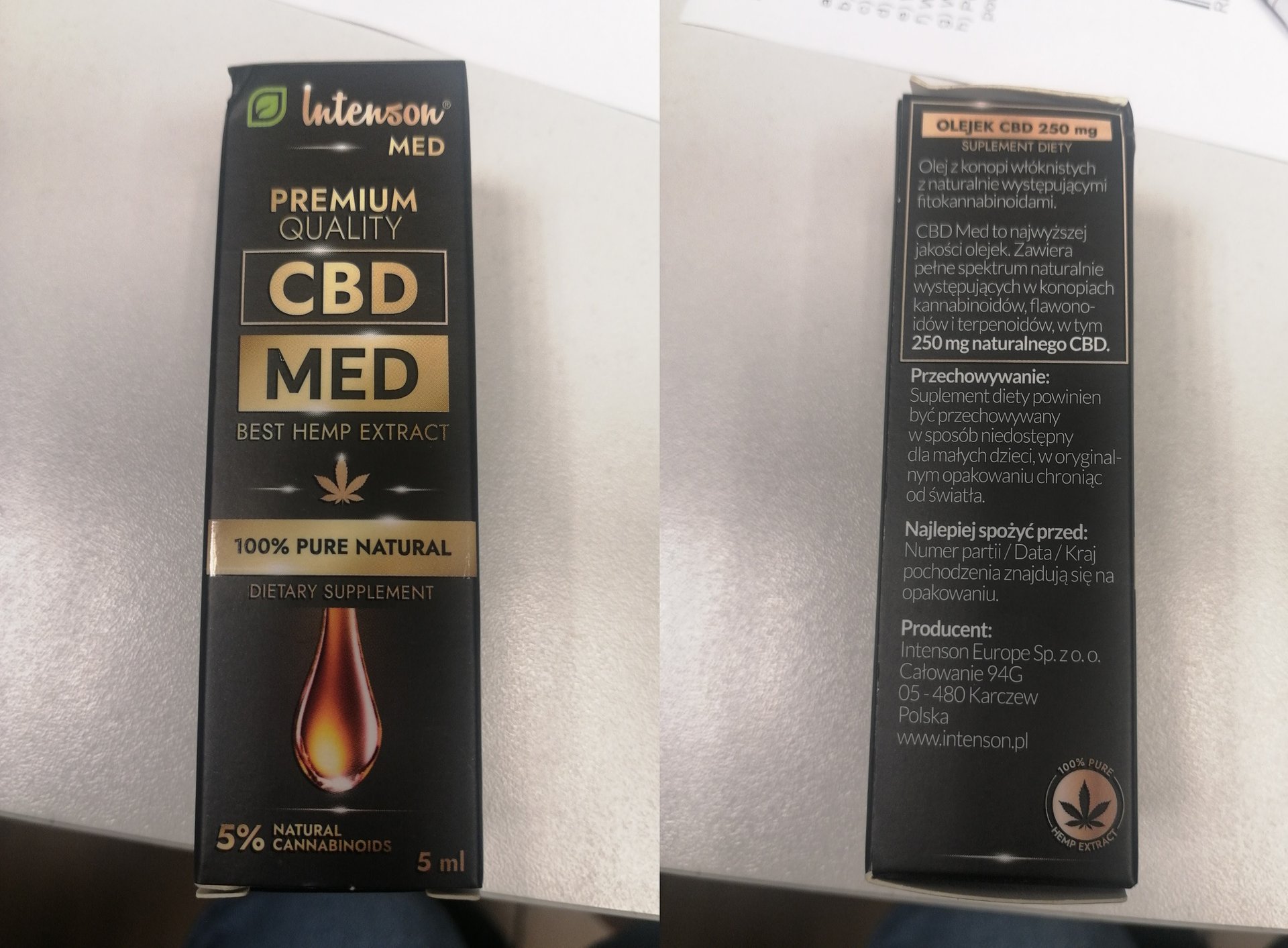Suplement diety z zawartością kannabionoidów. GIS ostrzega