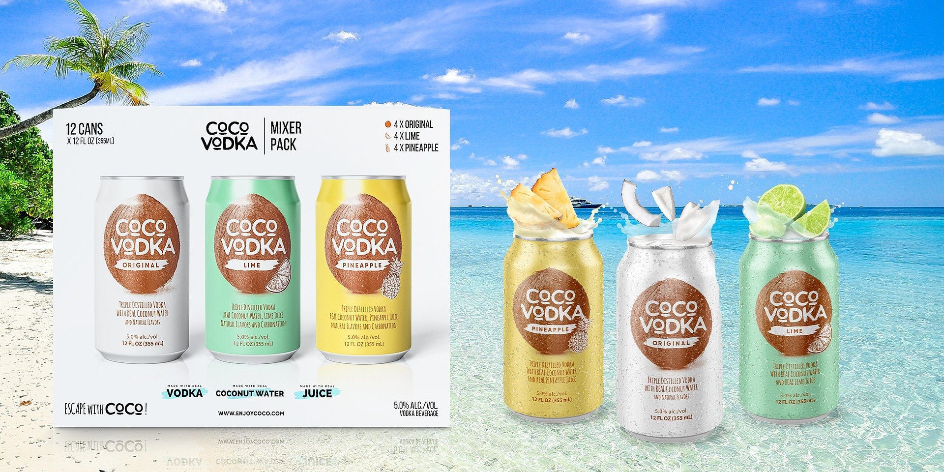 CoCo Vodka launches a new mixer pack