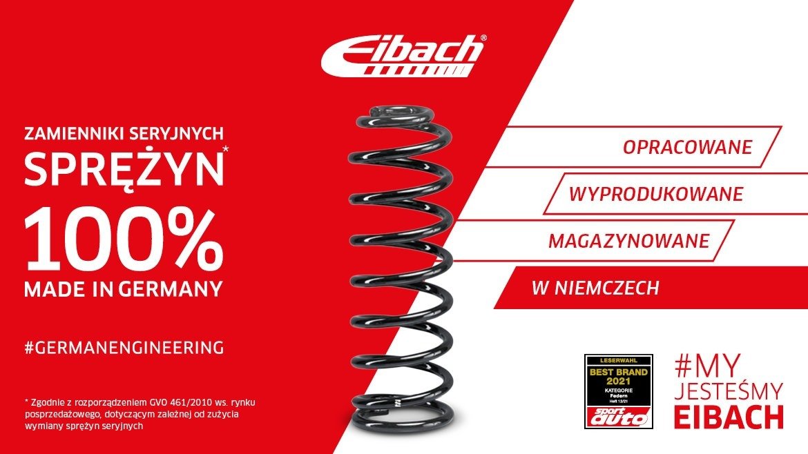 Eibach Replacement Line wysokiej jakości zamienniki seryjnych sprężyn