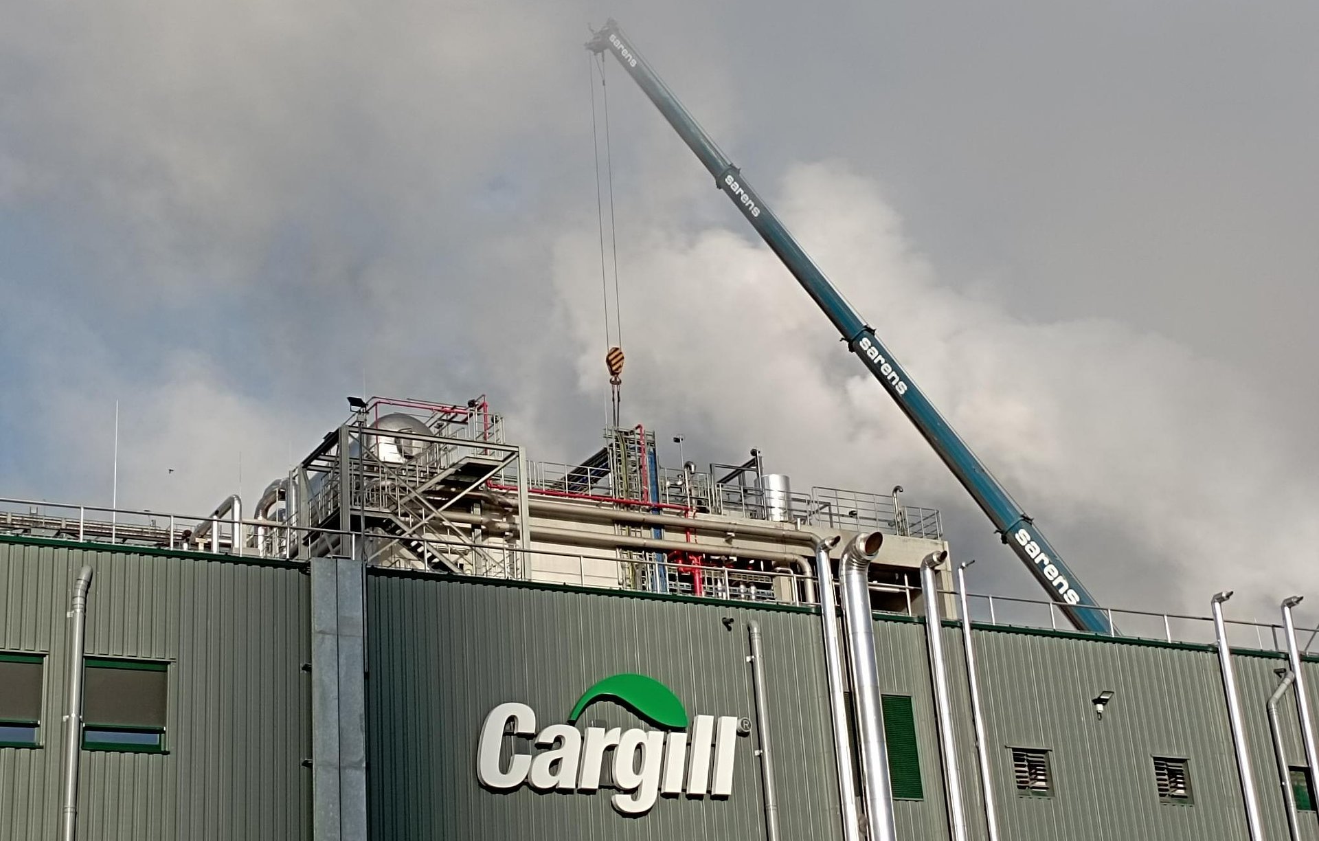 Cargill's new plant in Ghent will contribute to reducing the carbon