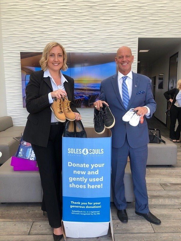 The La Jolla Office of Coldwell Banker Realty Collects More Than 300 Pairs of Shoes for Soles4Souls