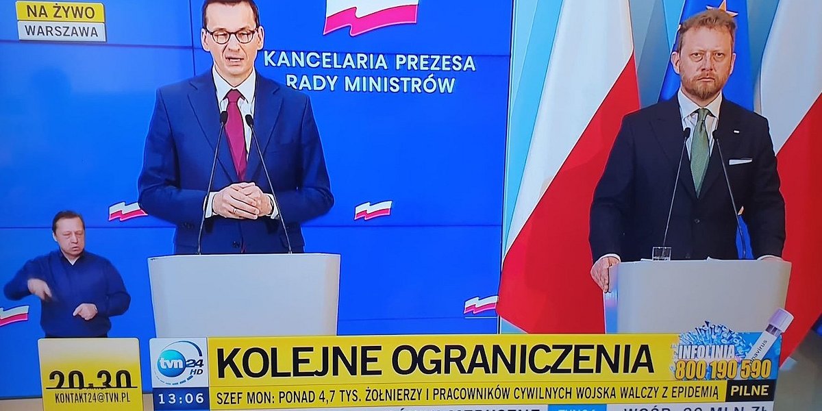 Koronawirus. Są dodatkowe obostrzenia: zakaz wychodzenia z domu, ograniczenie liczby podróżnych w komunikacji, zgromadzenia do dwóch osób