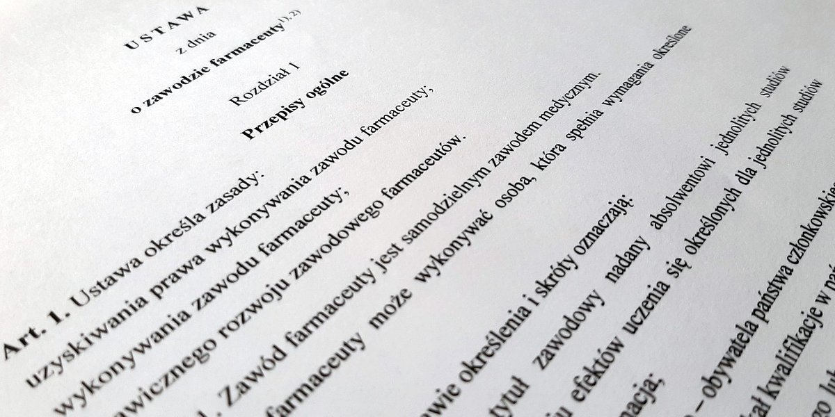 Komisja Zdrowia zajmie się dziś ustawą o zawodzie farmaceuty
